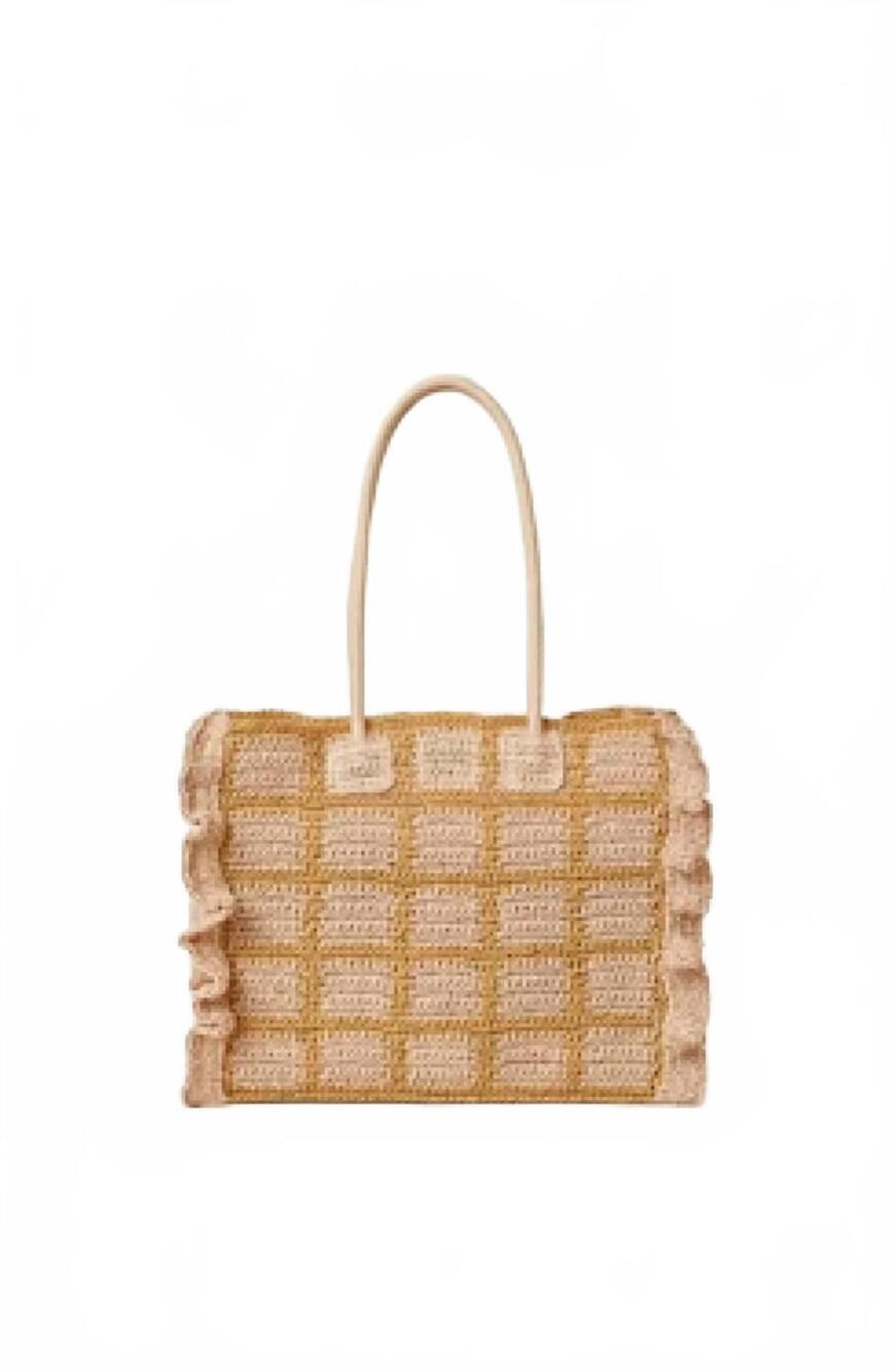 NEW BTB LOS ANGELES women's hampton tote bag in beige